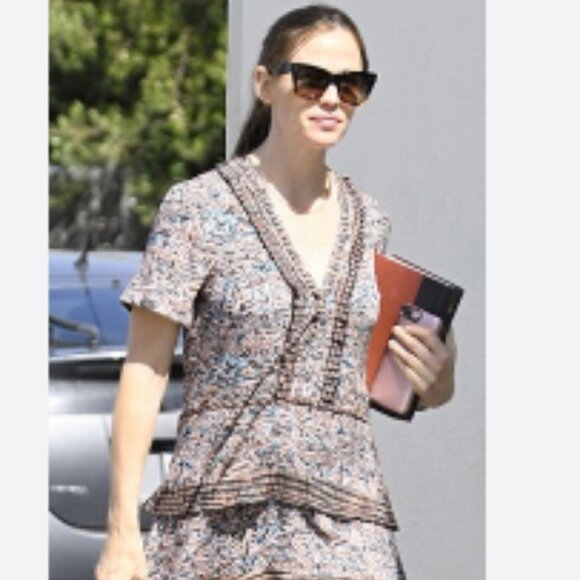 Proenza Schouler Womens Dress Size 2 Quite Luxury Abstract Flowy Bohemian - Picture 15 of 16